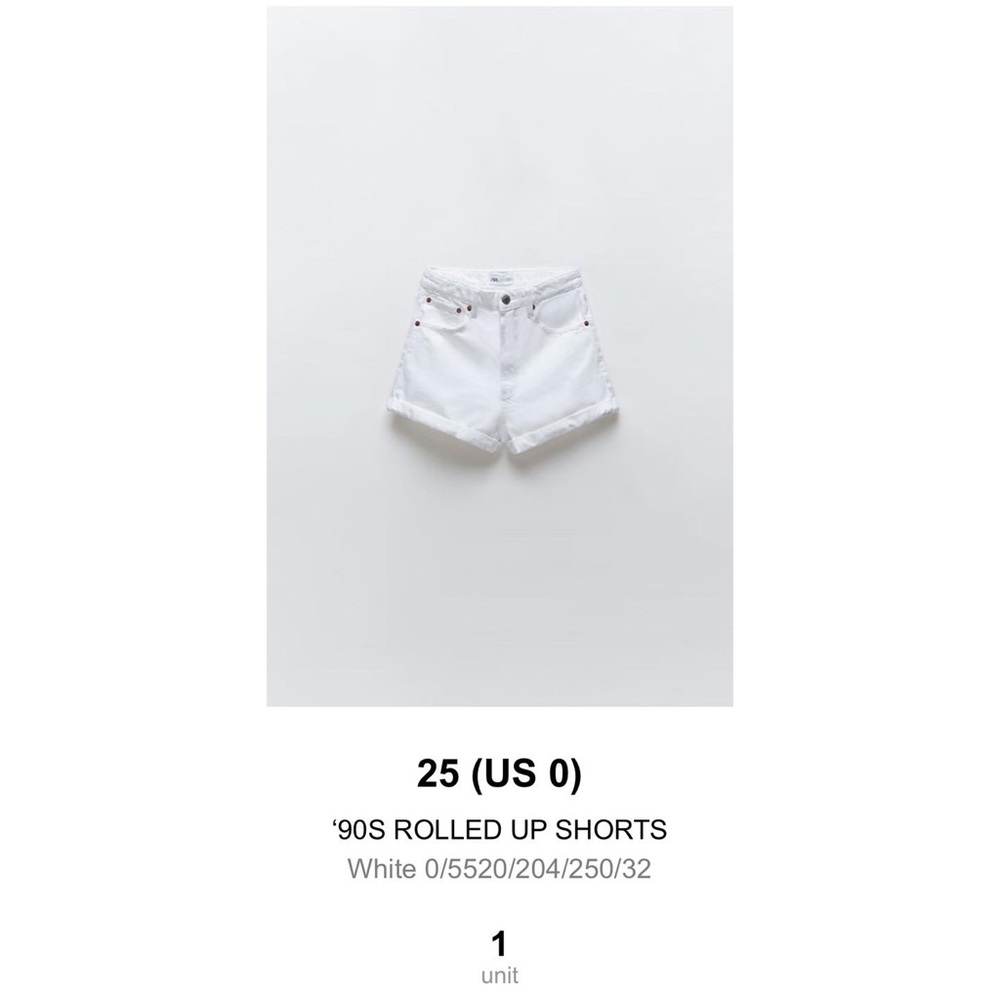 ZARA 90S ROLLED UP SHORTS 💎RARE💎 - Picture 4 of 6